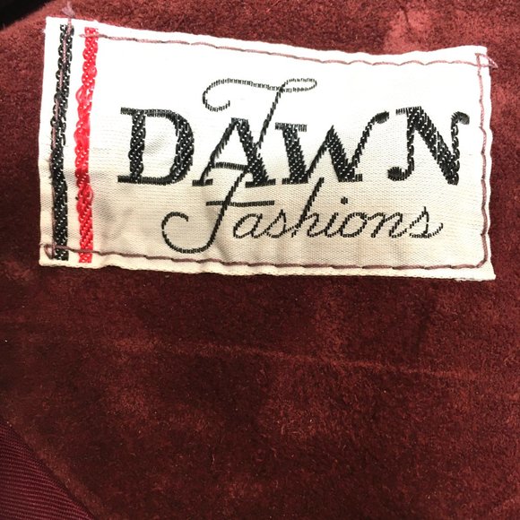 DAWN  Leather Fringe Western Cowgirl  70's Style Jacket Vintage - Picture 14 of 16